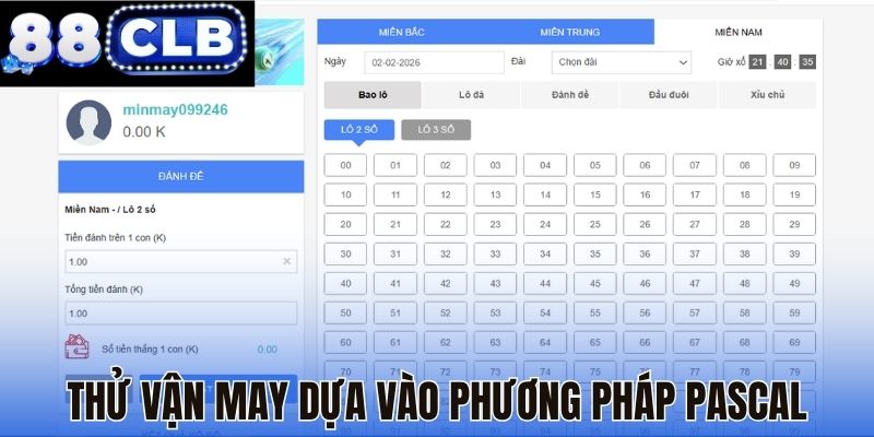 Thử vận may dựa vào phương pháp Pascal